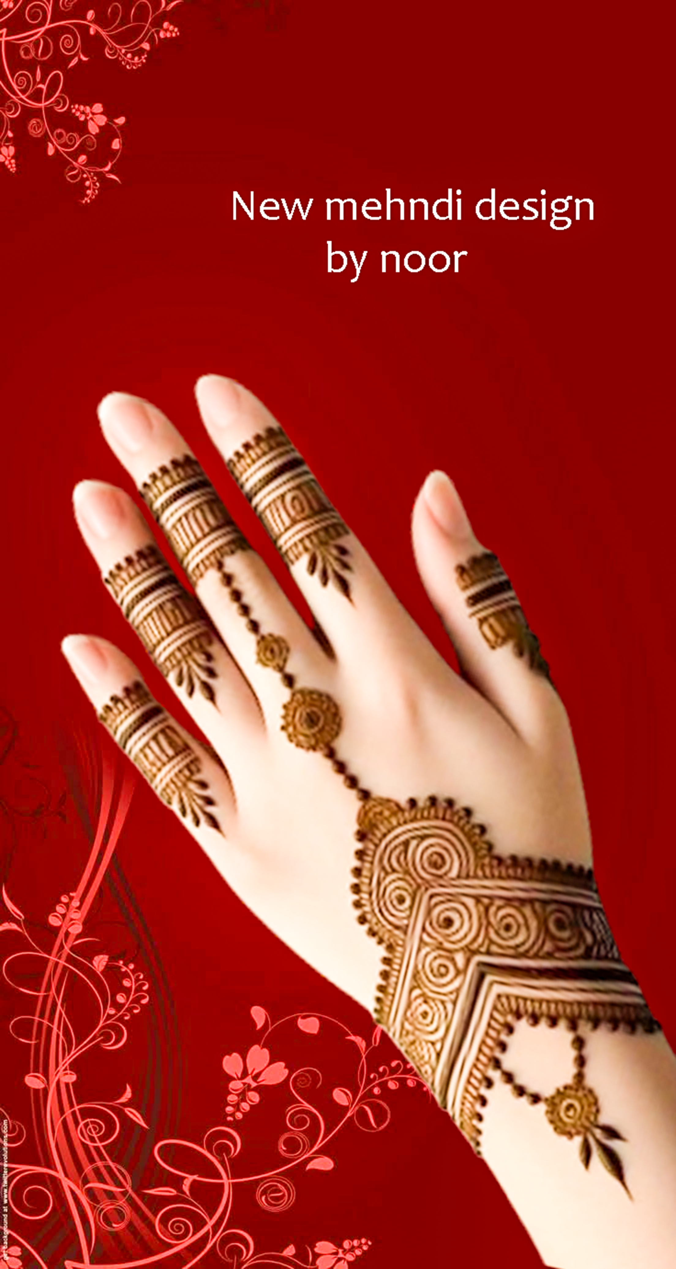 Stylish Front Hand Mehndi Design