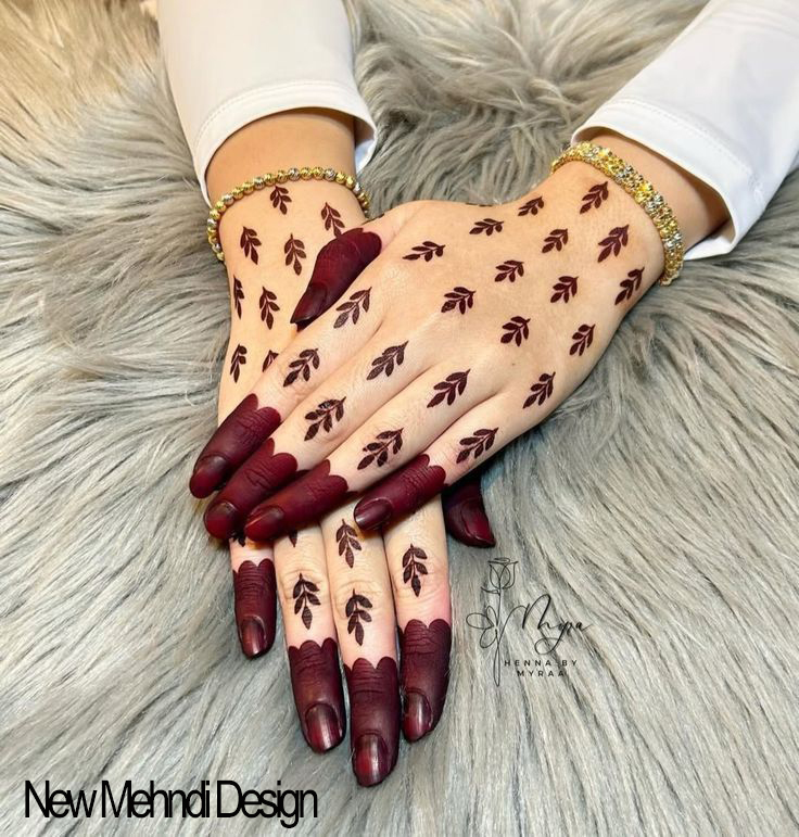 Traditional Simple Mehndi Design 