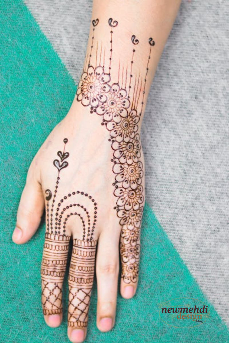 Back Hand Arabic Mehndi Designs