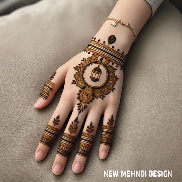 simple mehndi designs for front
