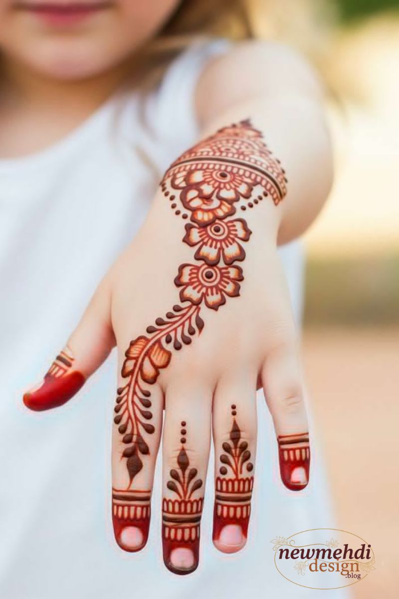 Simple Mehndi Designs for Kids