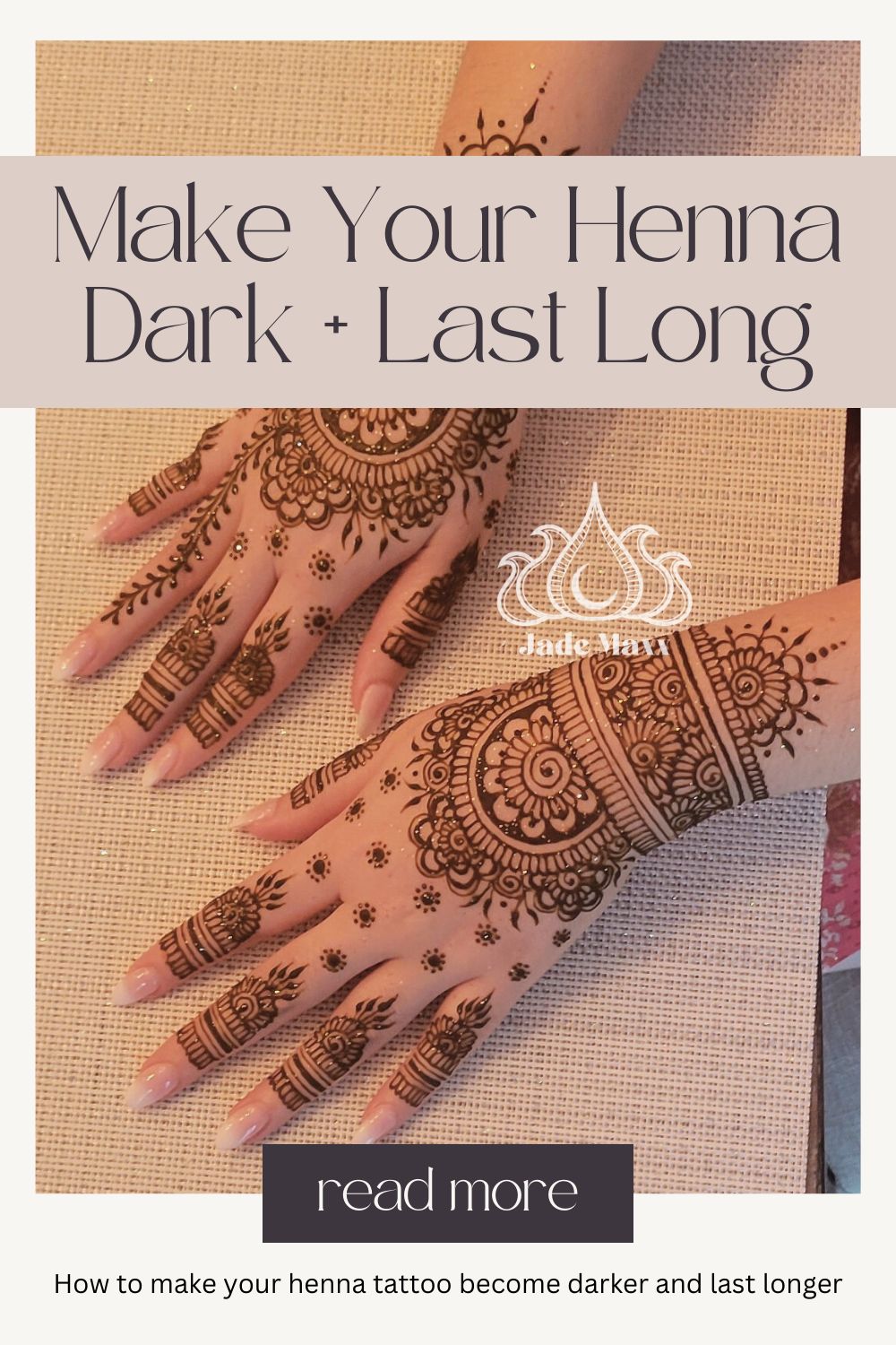 Aftercare: Making Your Back Henna Stain Dark and Last Long
