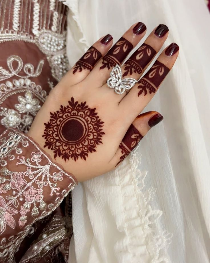 Simple Mehndi Designs for Back