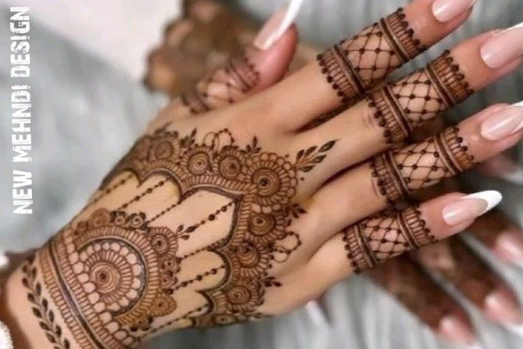 simple mehndi designs for front