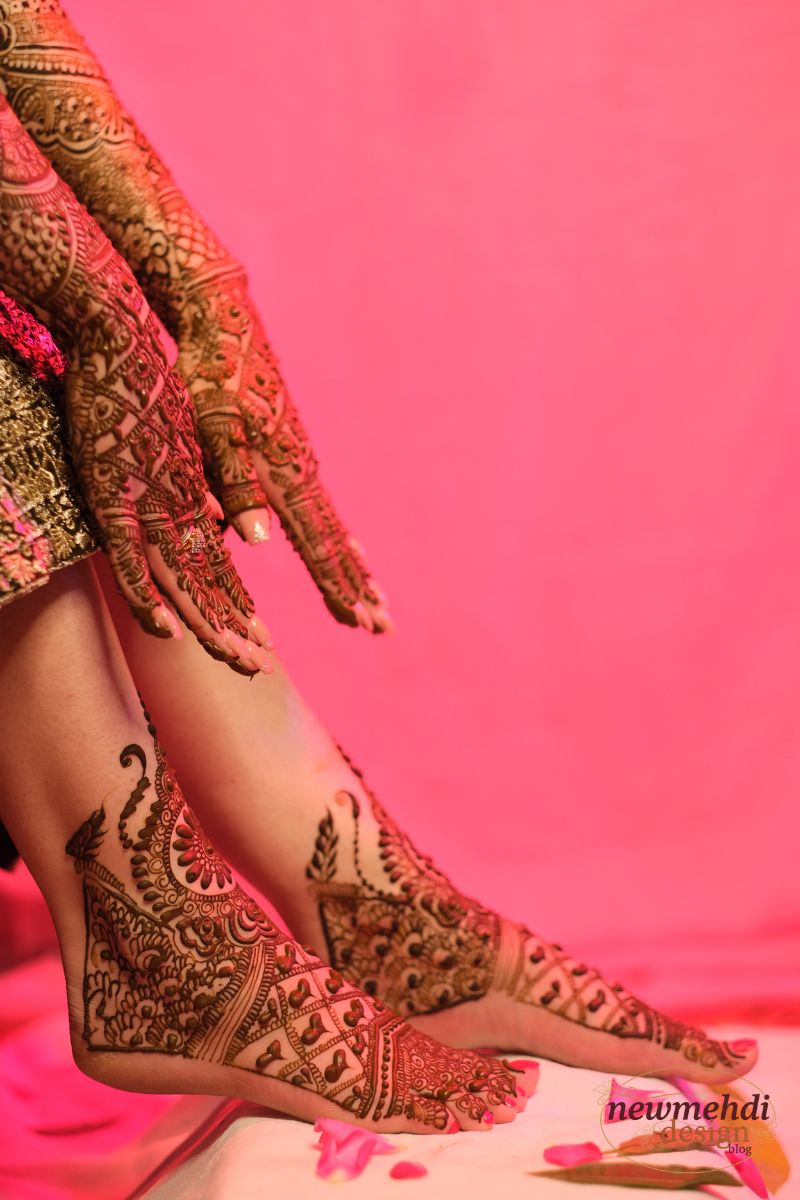 foot mehndi design simple and easy photo