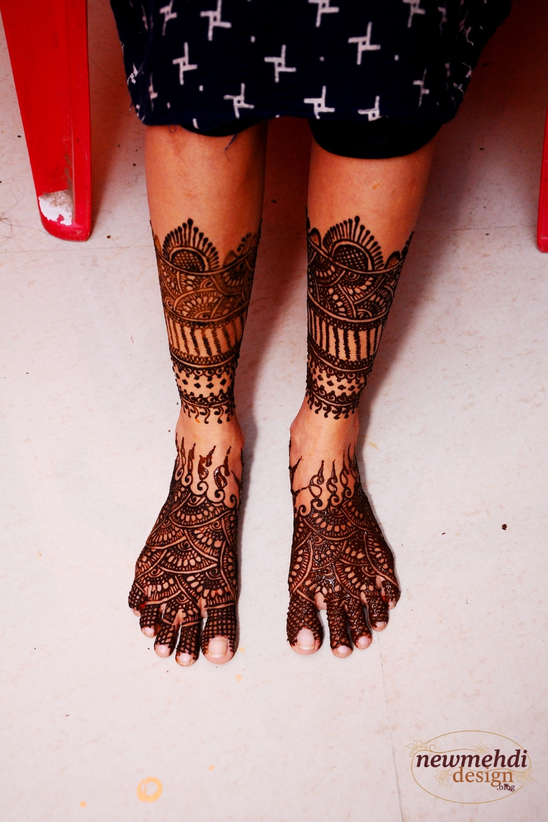 foot mehndi design
