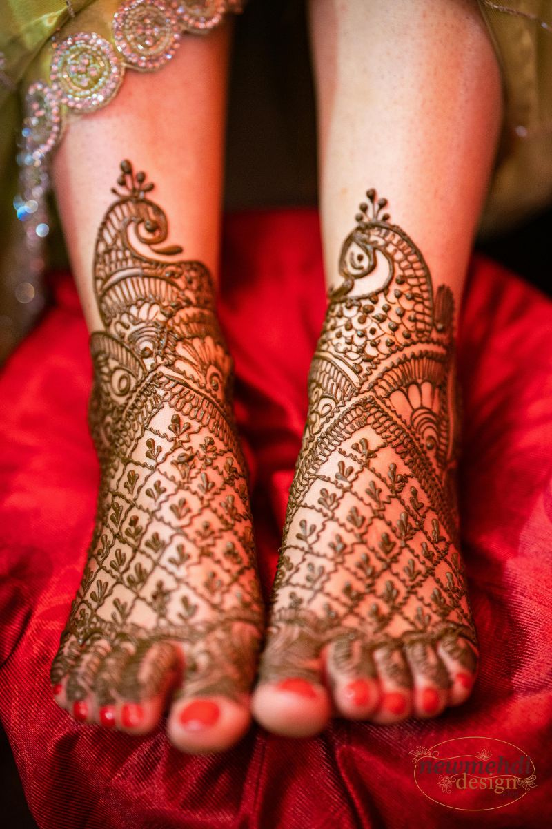 foot mehndi design simple and easy photo