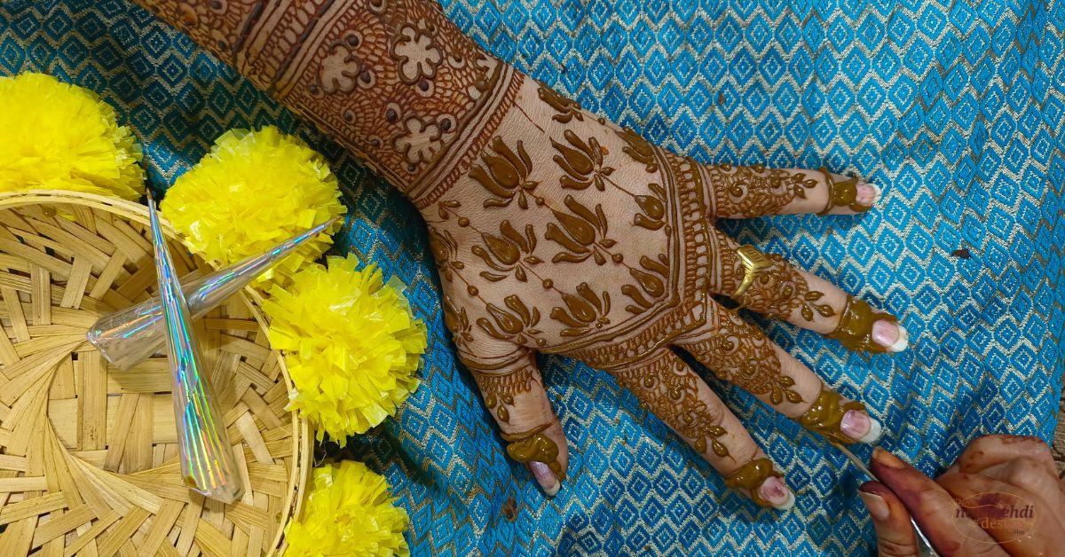 bridegroom mehndi design