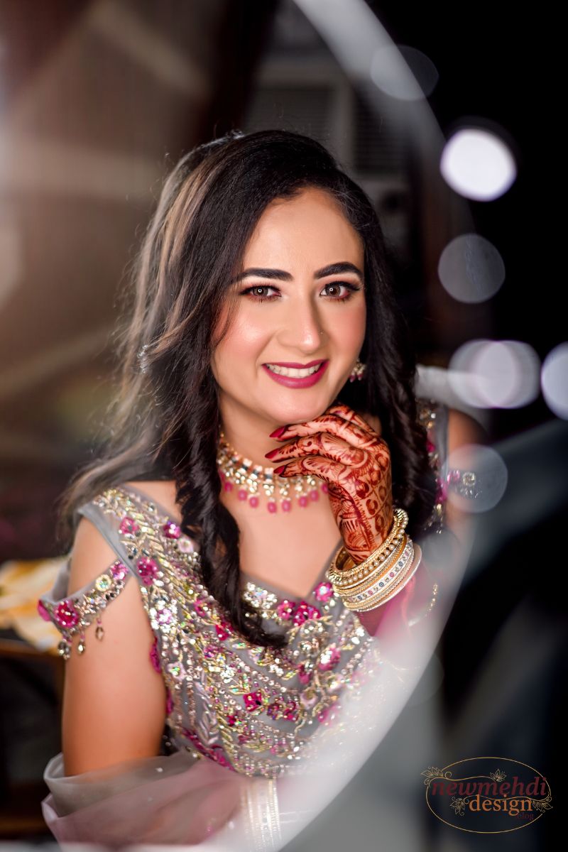 easy mehndi design for karva chauth