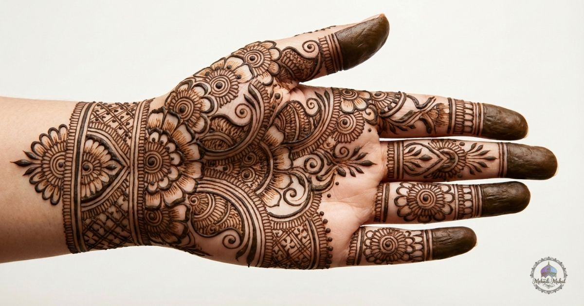 front hand mehndi design for eid
