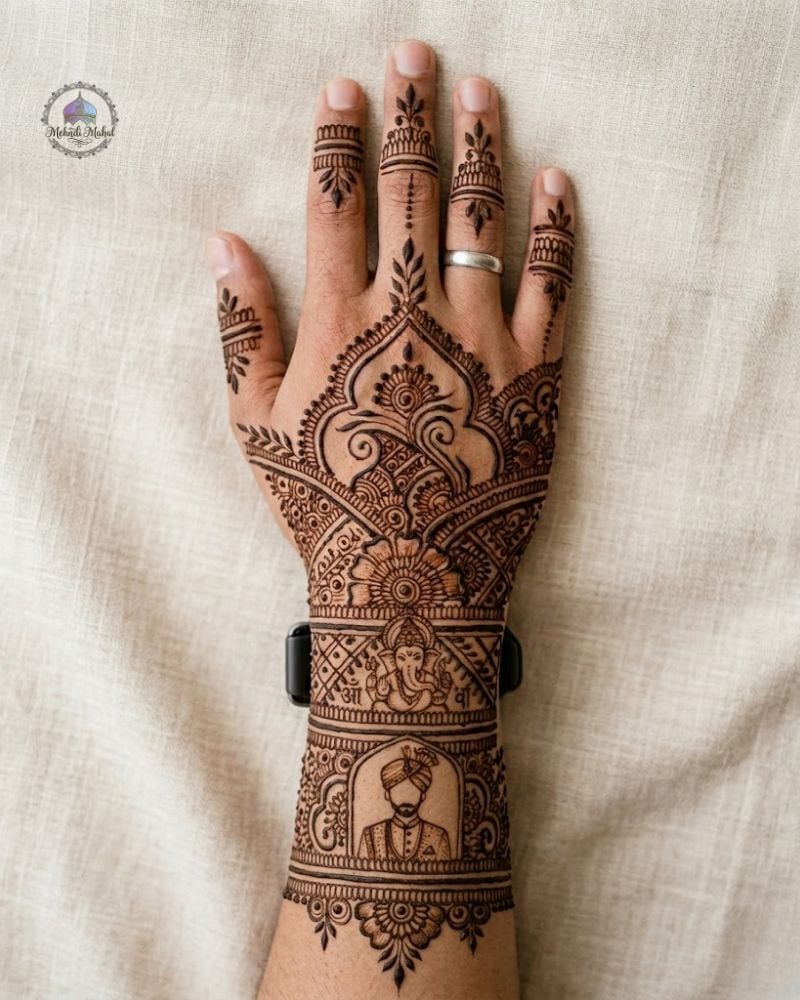 groom mehandi designs 2026