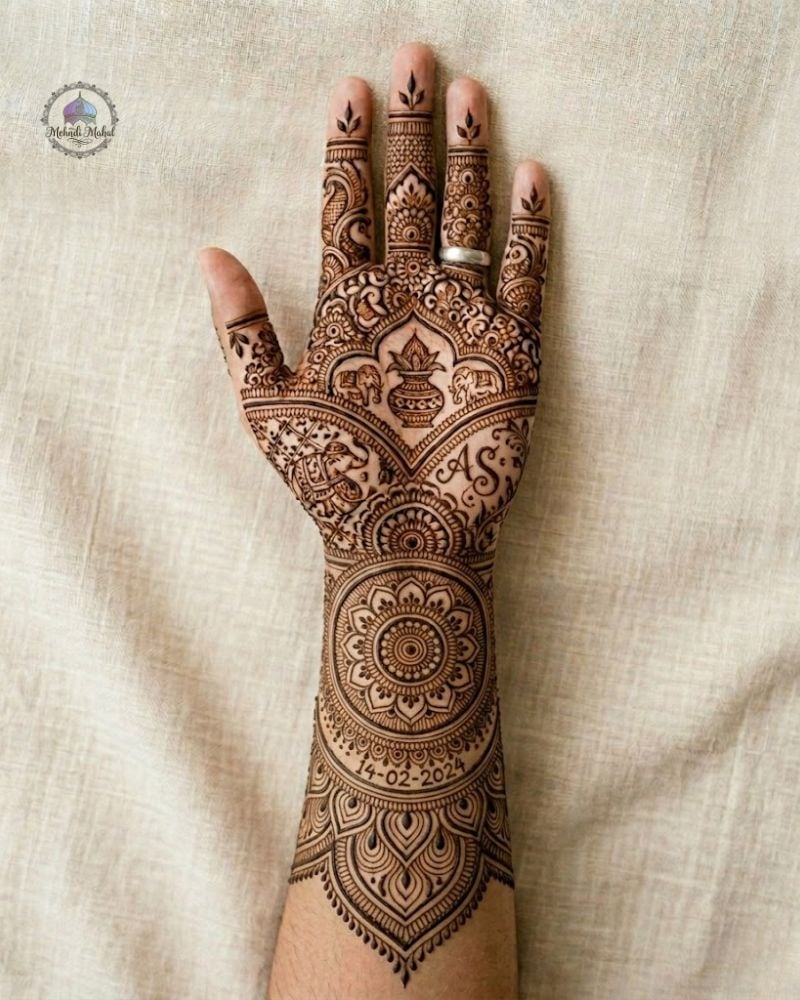 groom mehandi designs for wedding