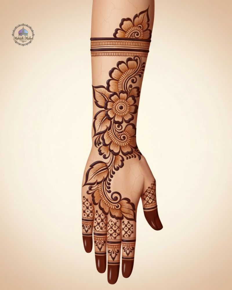 eid full hand mehndidesignfor beginners