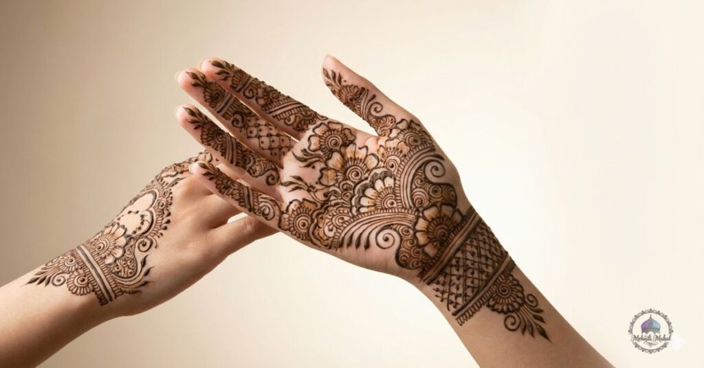 front hand mehndi design for eid