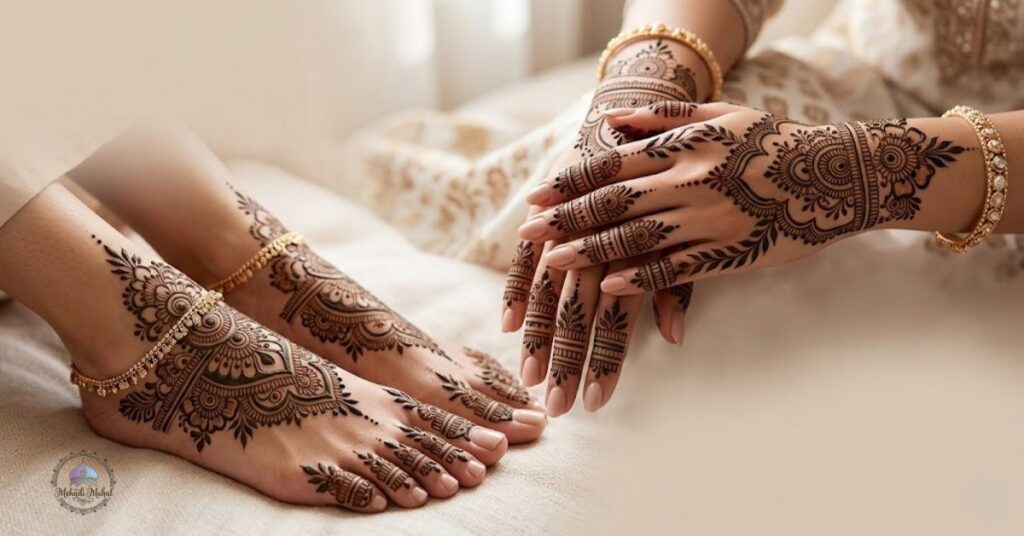 mehndi designs for hands and feet​