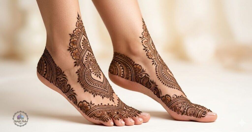 feet mehndi design