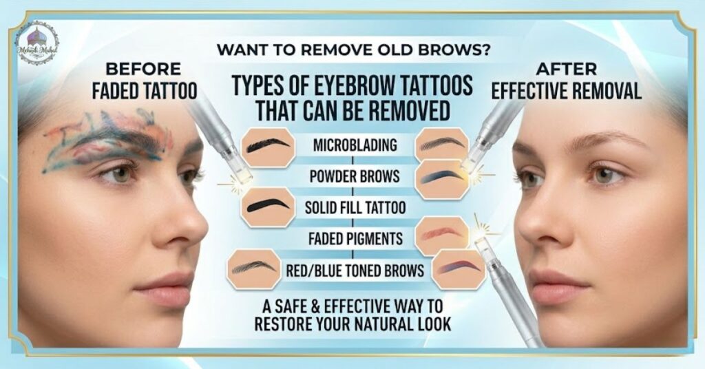 Types of Eyebrow Tattoos That Can Be Removed