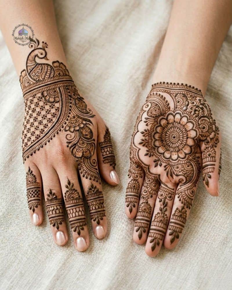 royal bridegroom mehndi design full hand
