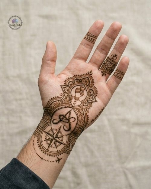 Personalized & Unique Groom Mehndi Designs