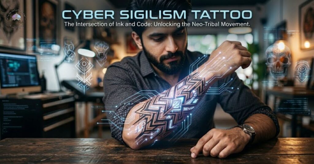 cyber sigilism tattoo