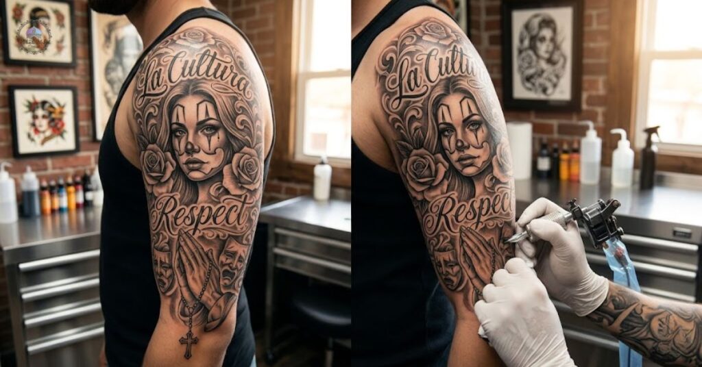 chicano designs tattoo