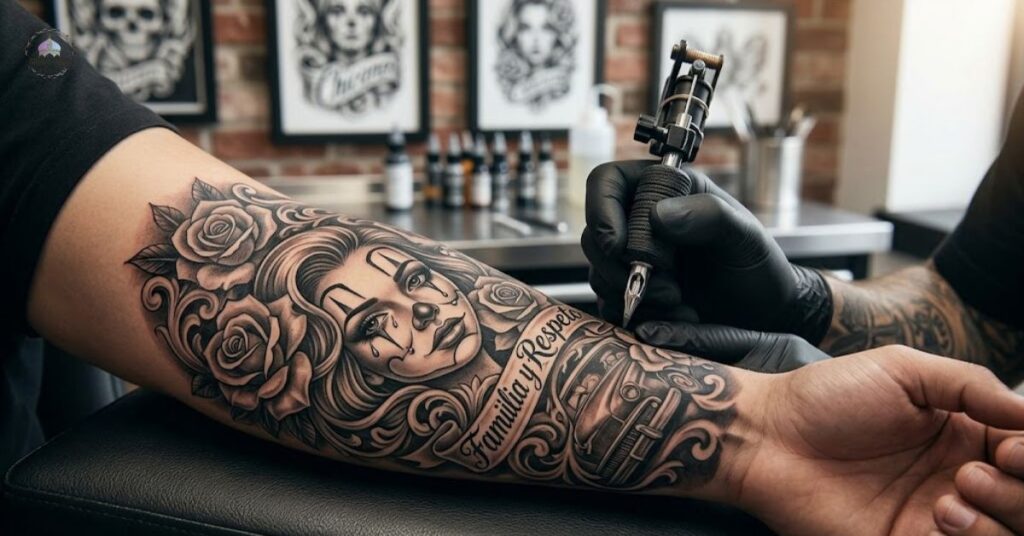 chicano designs tattoo