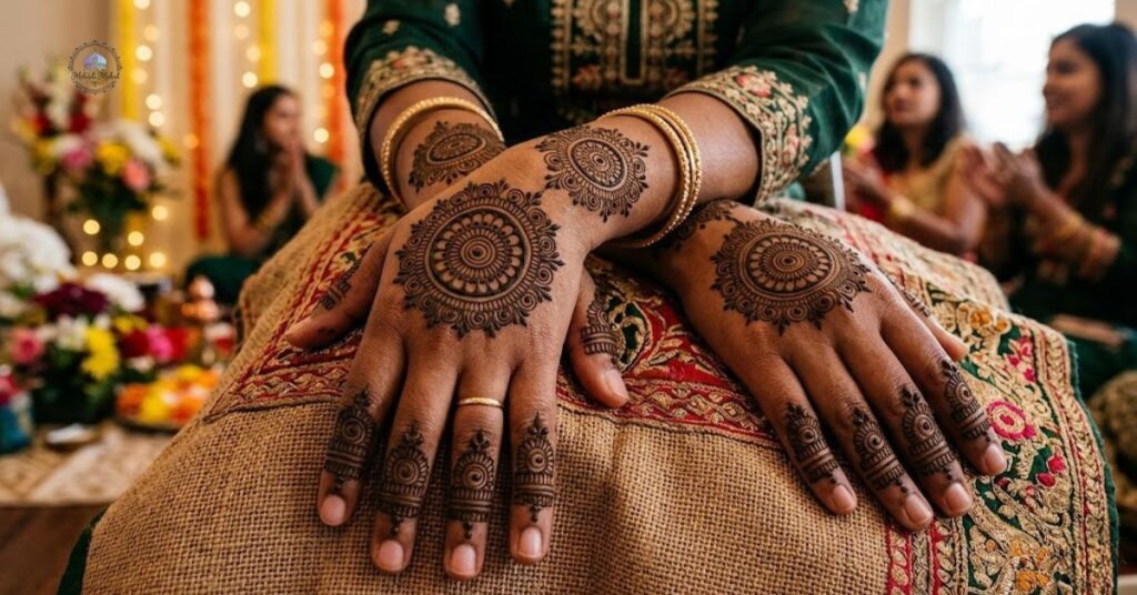 mehndi designs with circles