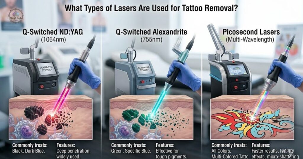 What Types of Lasers Are Used for Tattoo Removal?
