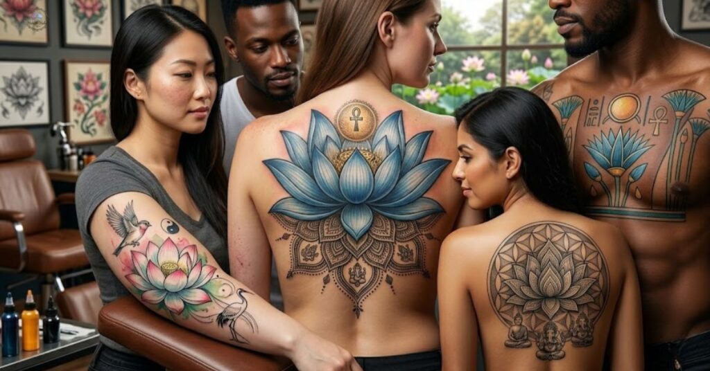 Lotus Flower Tattoo Design Ideas by means of Style