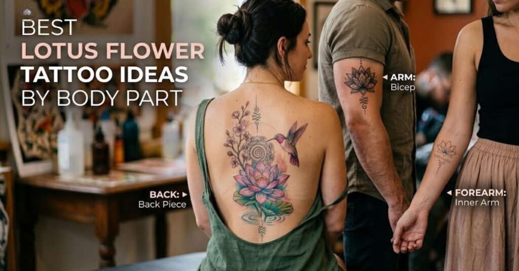 Best Lotus Flower Tattoo Ideas with the aid of Body Part