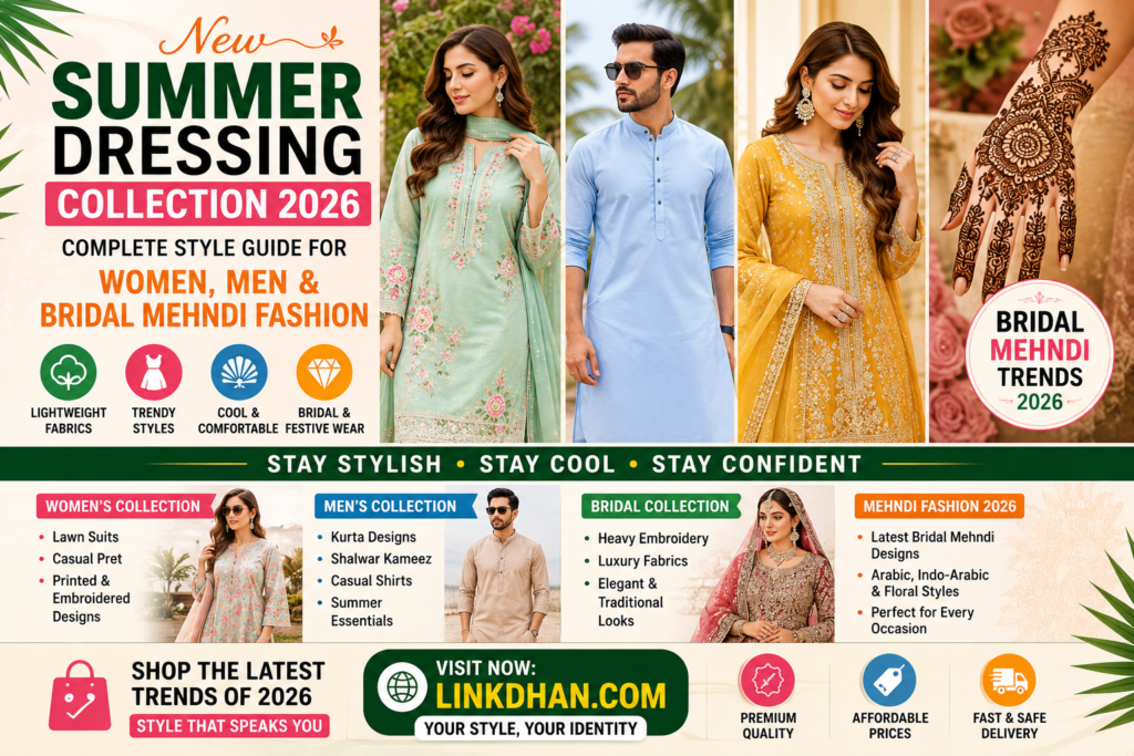 Summer Dressing Collection 2026 – Complete Style Guide for Women, Men & Bridal Mehndi Fashion